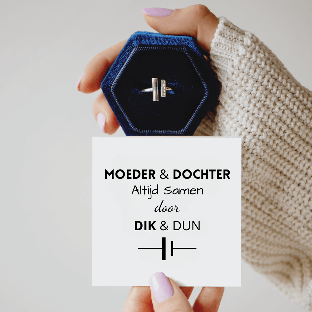 Moeder & Dochter | Dik & Dun Ring - CustomLove.nl