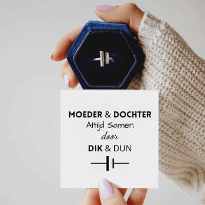 Moeder & Dochter | Dik & Dun Ring - CustomLove.nl