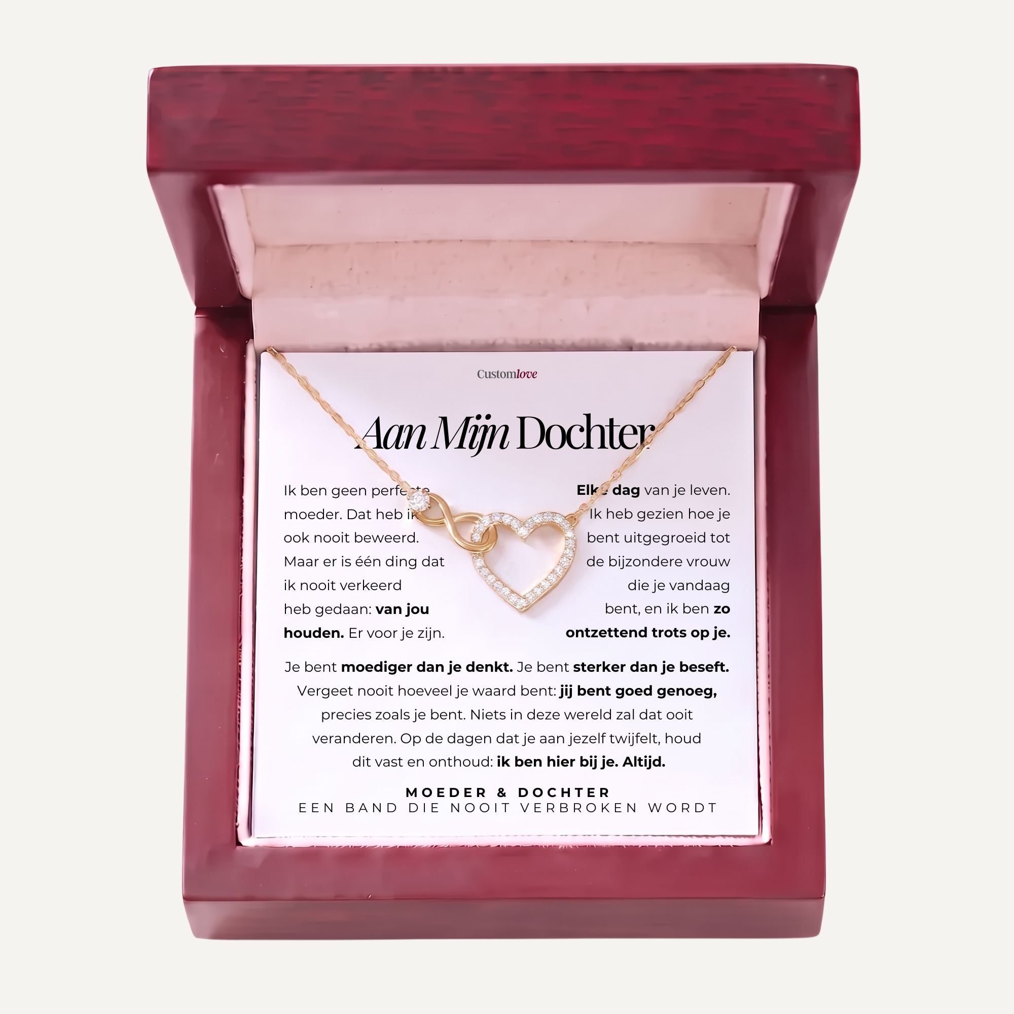 Moeder en Dochter – Infinity Hartjesketting – Een Band Die Nooit Verbreekt