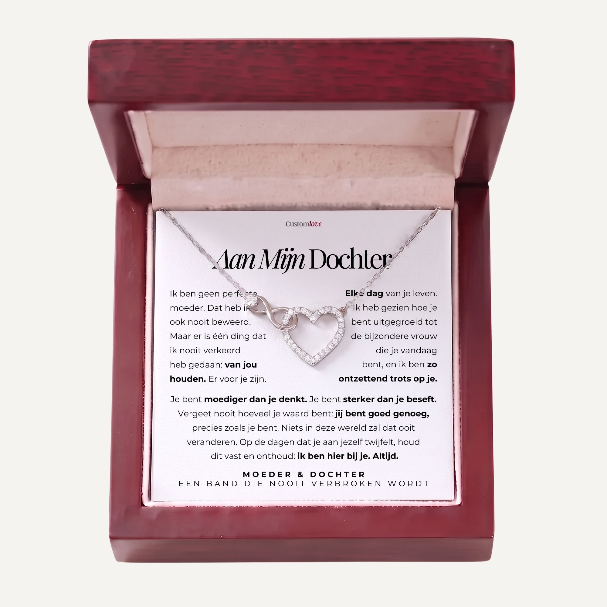 Moeder en Dochter – Infinity Hartjesketting – Een Band Die Nooit Verbreekt