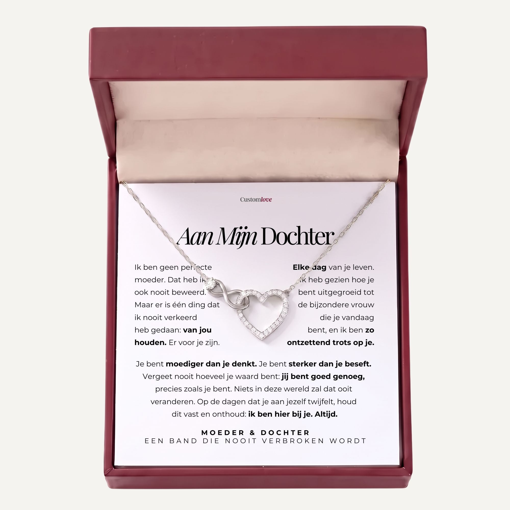 Moeder en Dochter – Infinity Hartjesketting – Een Band Die Nooit Verbreekt