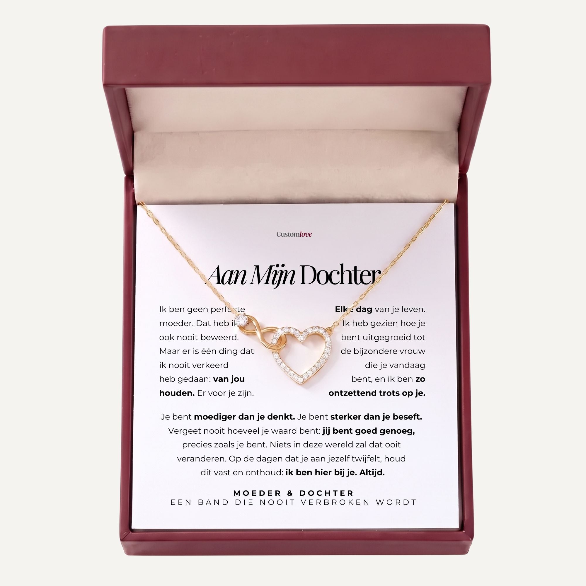 Moeder en Dochter – Infinity Hartjesketting – Een Band Die Nooit Verbreekt