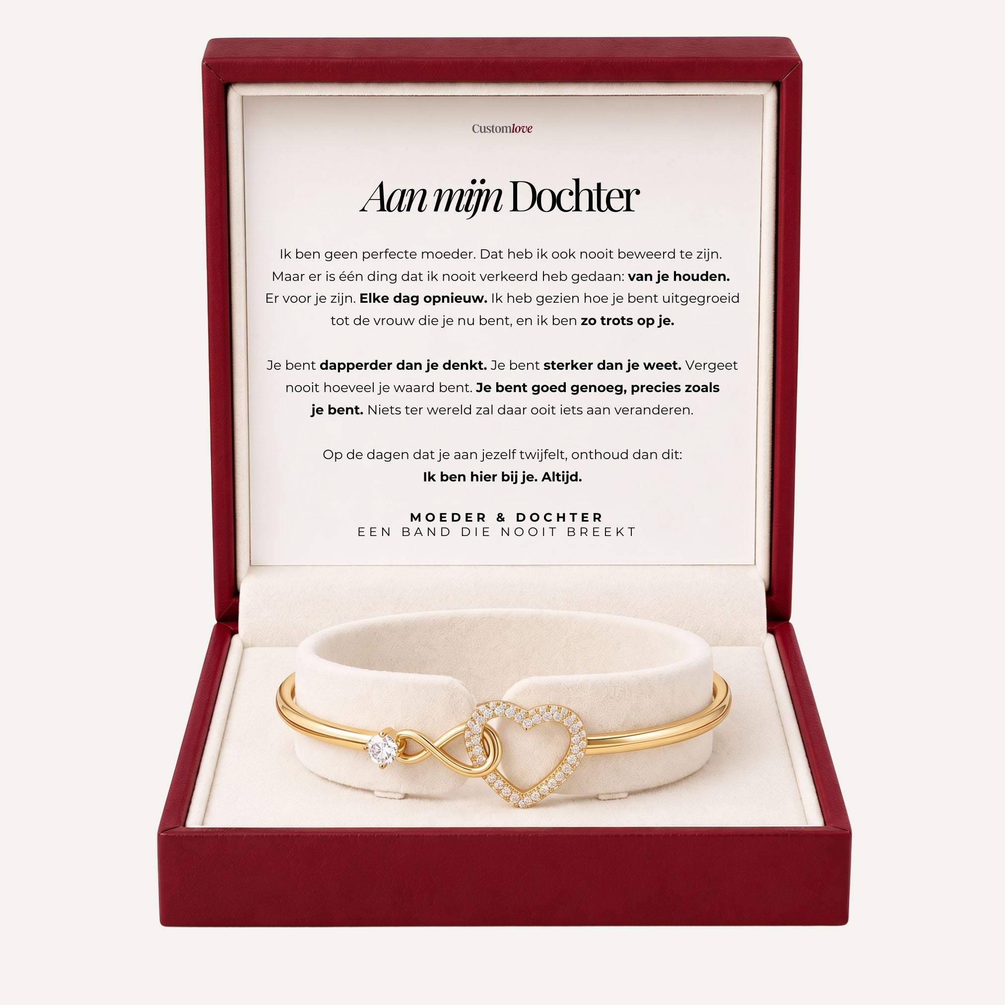 Moeder En Dochter – Infinity Hart-Armband – Zo Trots Op Jou
