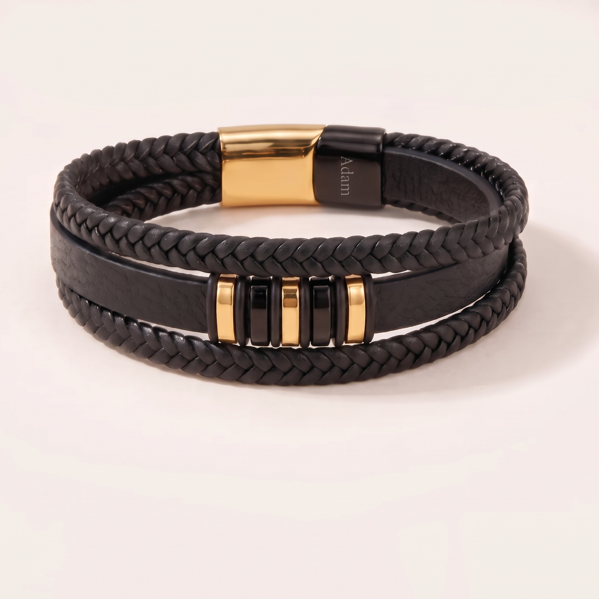 Aan Mijn Zoon - Je Loopt Nooit Alleen - Gevlochten Armband