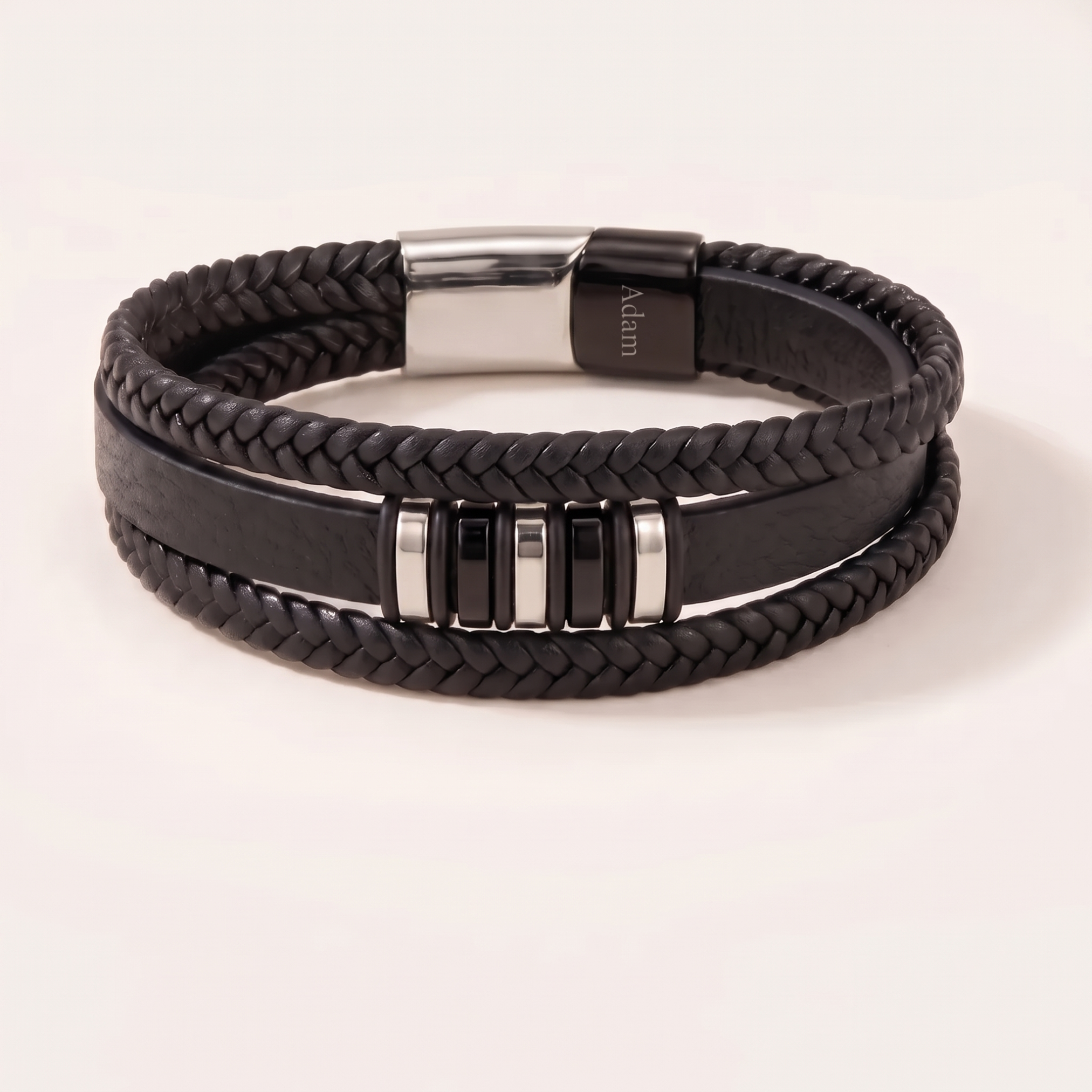 Aan Mijn Zoon - Je Loopt Nooit Alleen - Gevlochten Armband