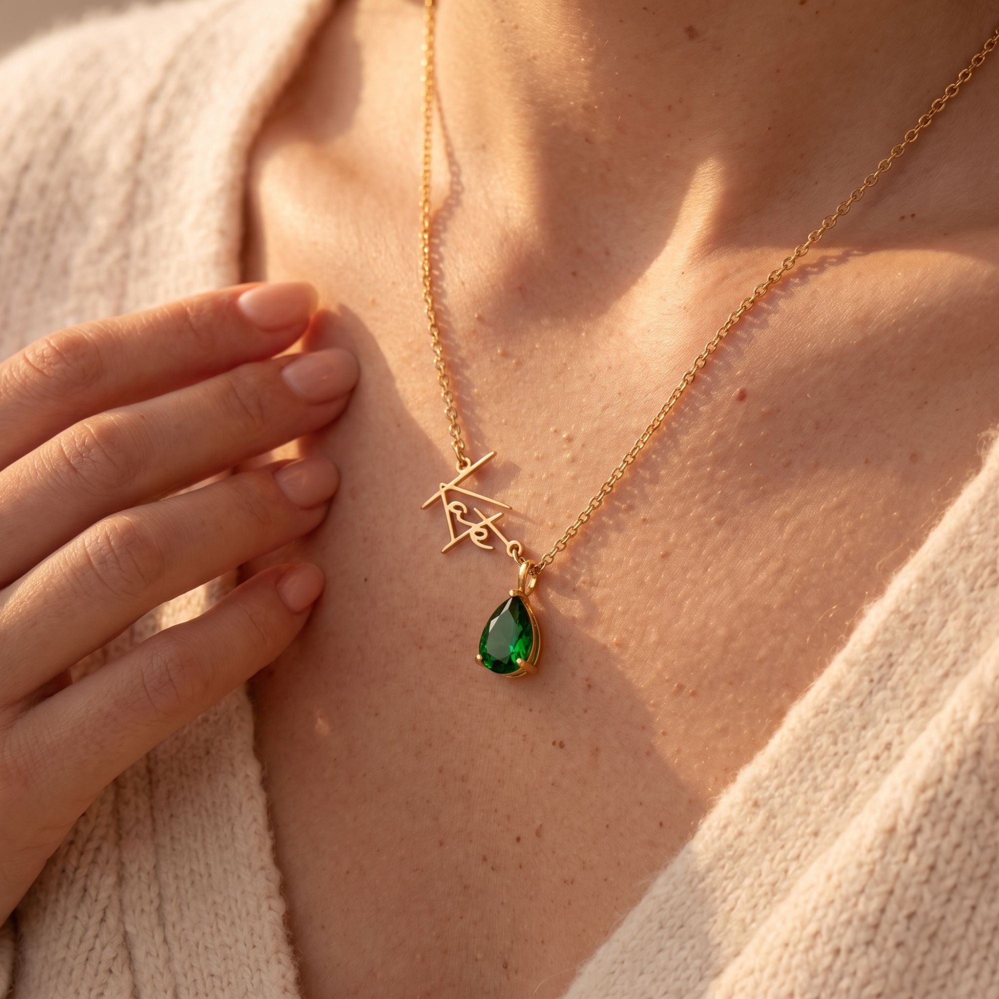 Aan Mijn Dochter – Ik Ben Trots Op Jou – Gepersonaliseerde Ketting Met Geboortesteen