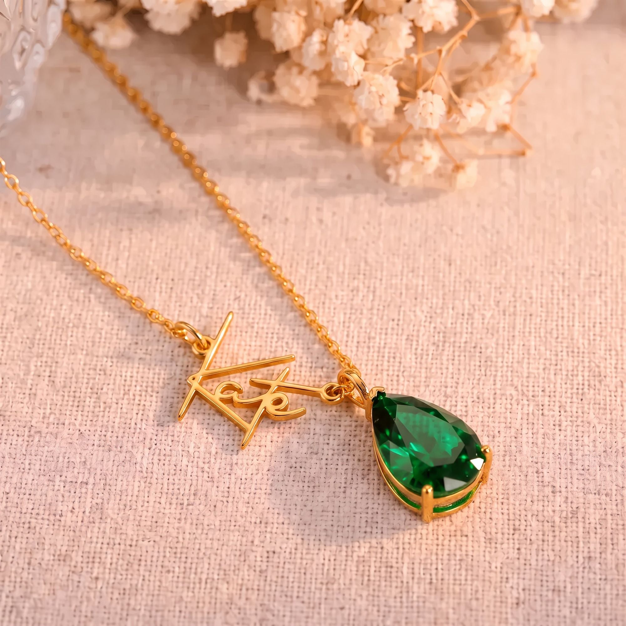 Aan Mijn Dochter – Ik Ben Trots Op Jou – Gepersonaliseerde Ketting Met Geboortesteen