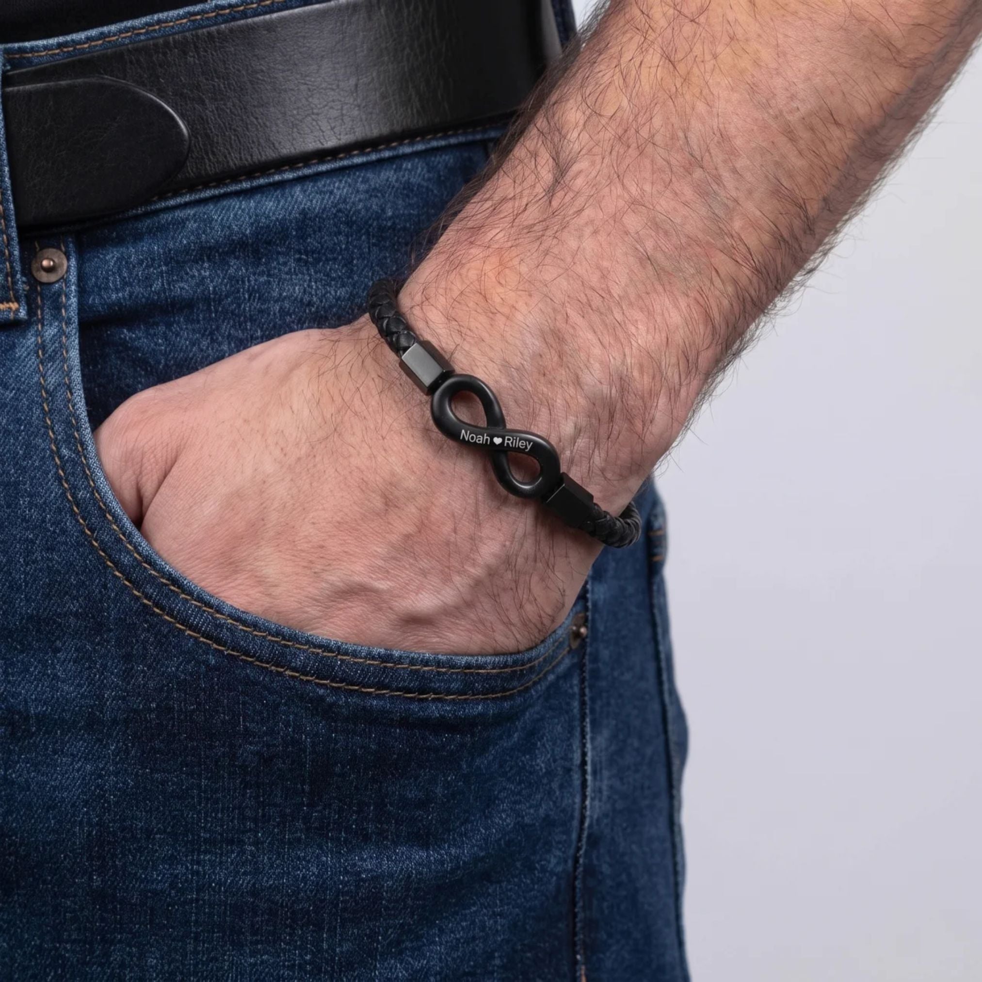 Aan Mijn Man – Ik Zou Elke Keer Opnieuw Voor Jou Kiezen – Gepersonaliseerde Infinity Armband