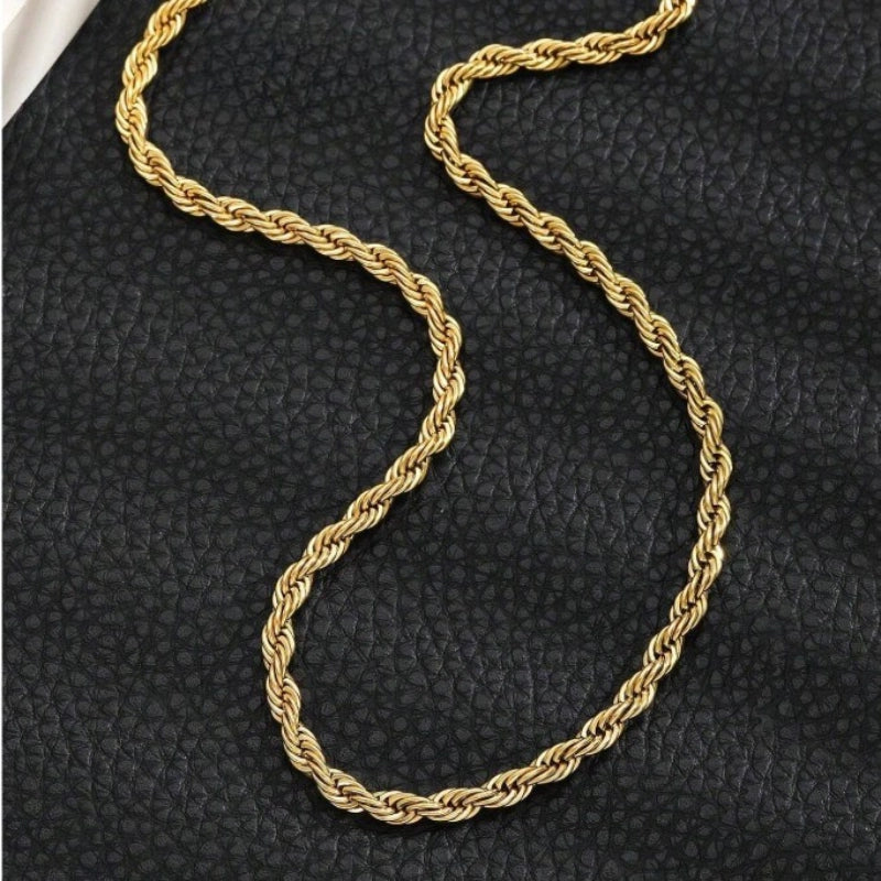 Verguld Twist Ketting Ketting - Jongens Ketting