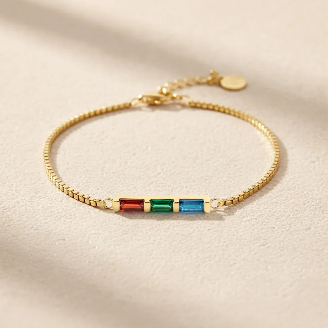 Gepersonaliseerde Geboortesteen Armband