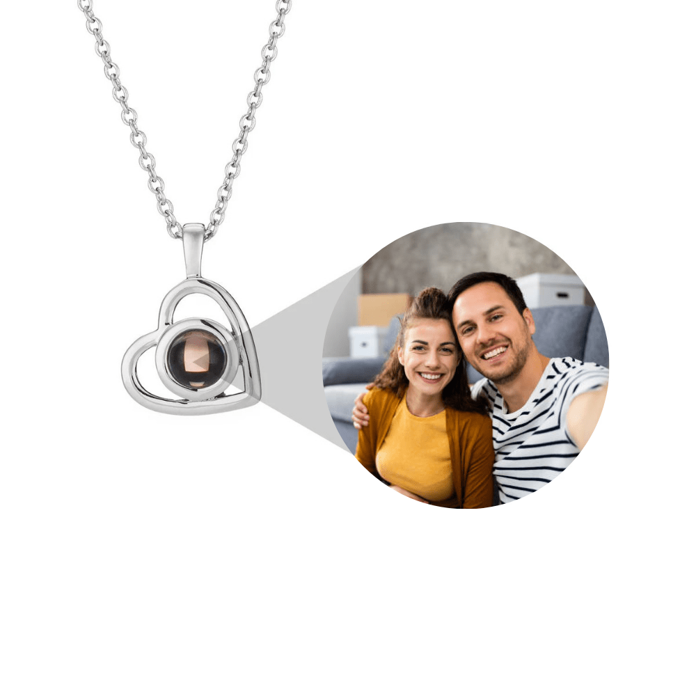 Hart Fotoprojectie Ketting