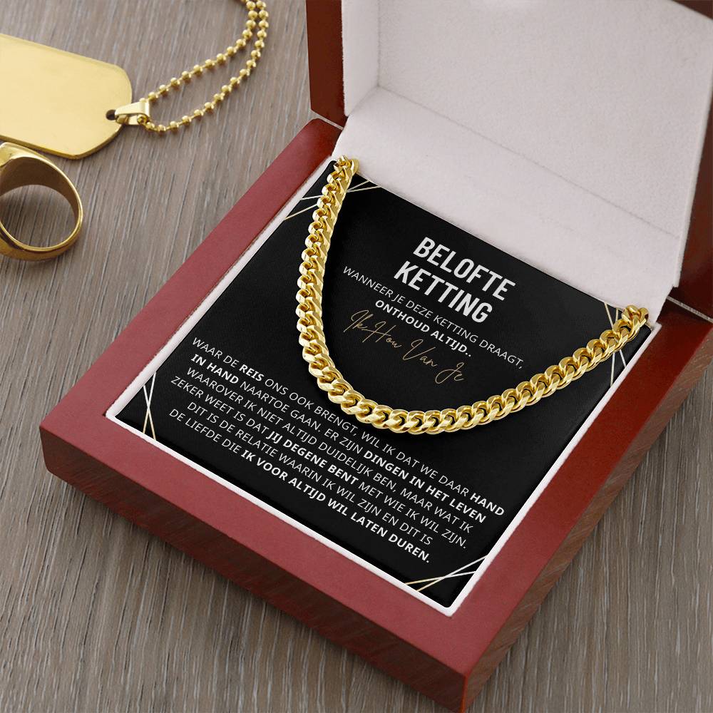 Aan Mijn Man -  De liefde die ik voor altijd wil laten duren - Cuban Chain - CustomLove.nl