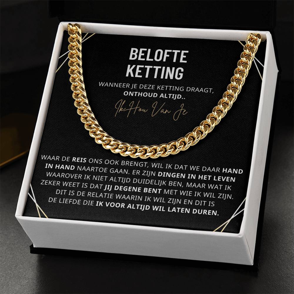 Aan Mijn Man -  De liefde die ik voor altijd wil laten duren - Cuban Chain - CustomLove.nl