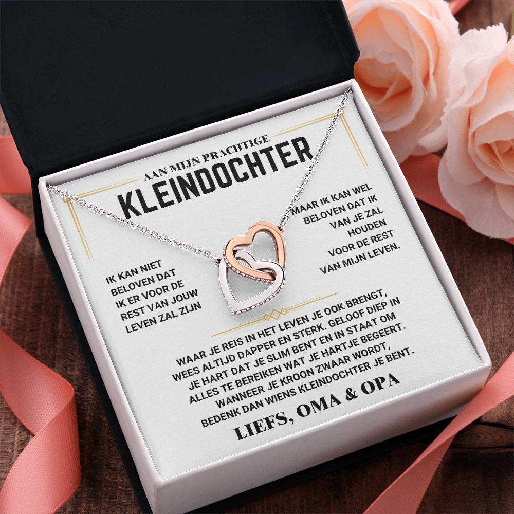 Aan Mijn Kleindochter - Harten Ketting - Liefs Oma - CustomLove.nl