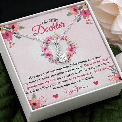 Aan Mijn Dochter - Geniet van de rit - Alluring Schoonheid Ketting - CustomLove.nl