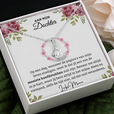 Aan Onze Dochter - Houd me in je hart - Alluring Schoonheid Ketting - CustomLove.nl