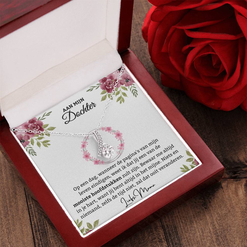 Aan Onze Dochter - Houd me in je hart - Alluring Schoonheid Ketting - CustomLove.nl