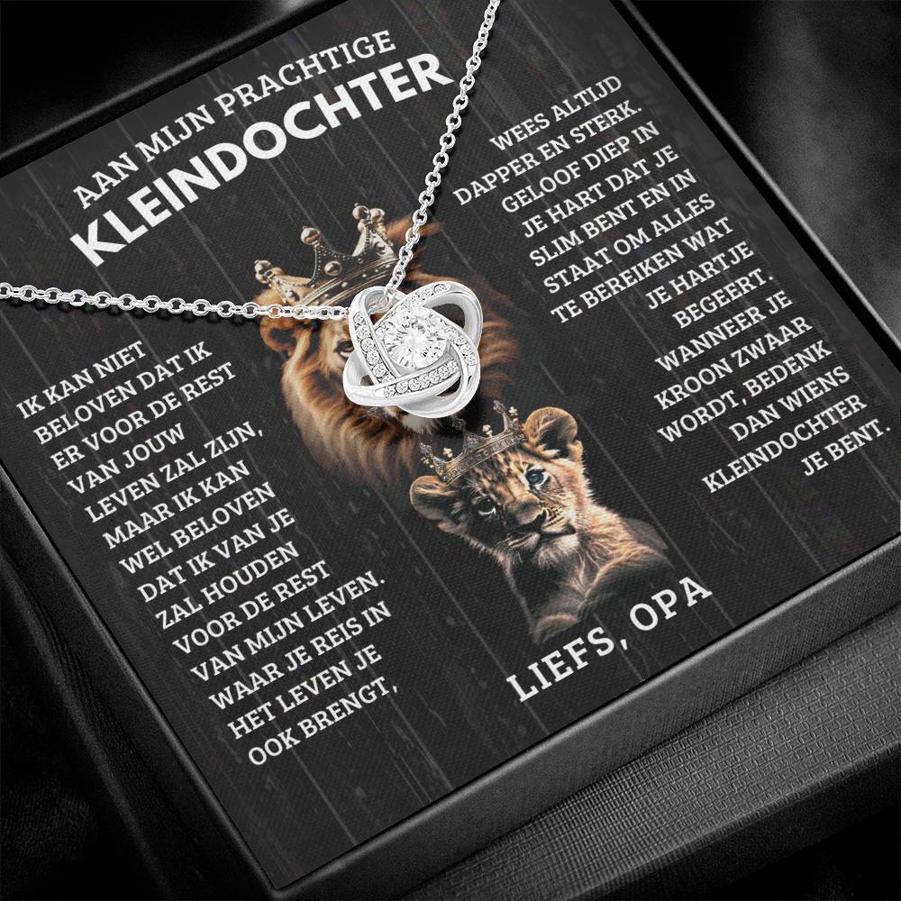 Aan Mijn Kleindochter - Oude Leeuw En Welp - Liefs Opa - CustomLove.nl