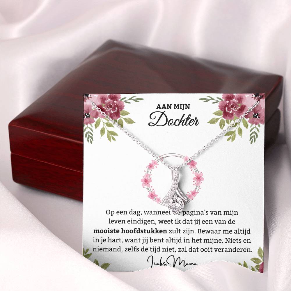 Aan Onze Dochter - Houd me in je hart - Alluring Schoonheid Ketting - CustomLove.nl