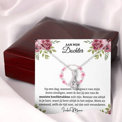 Aan Onze Dochter - Houd me in je hart - Alluring Schoonheid Ketting - CustomLove.nl