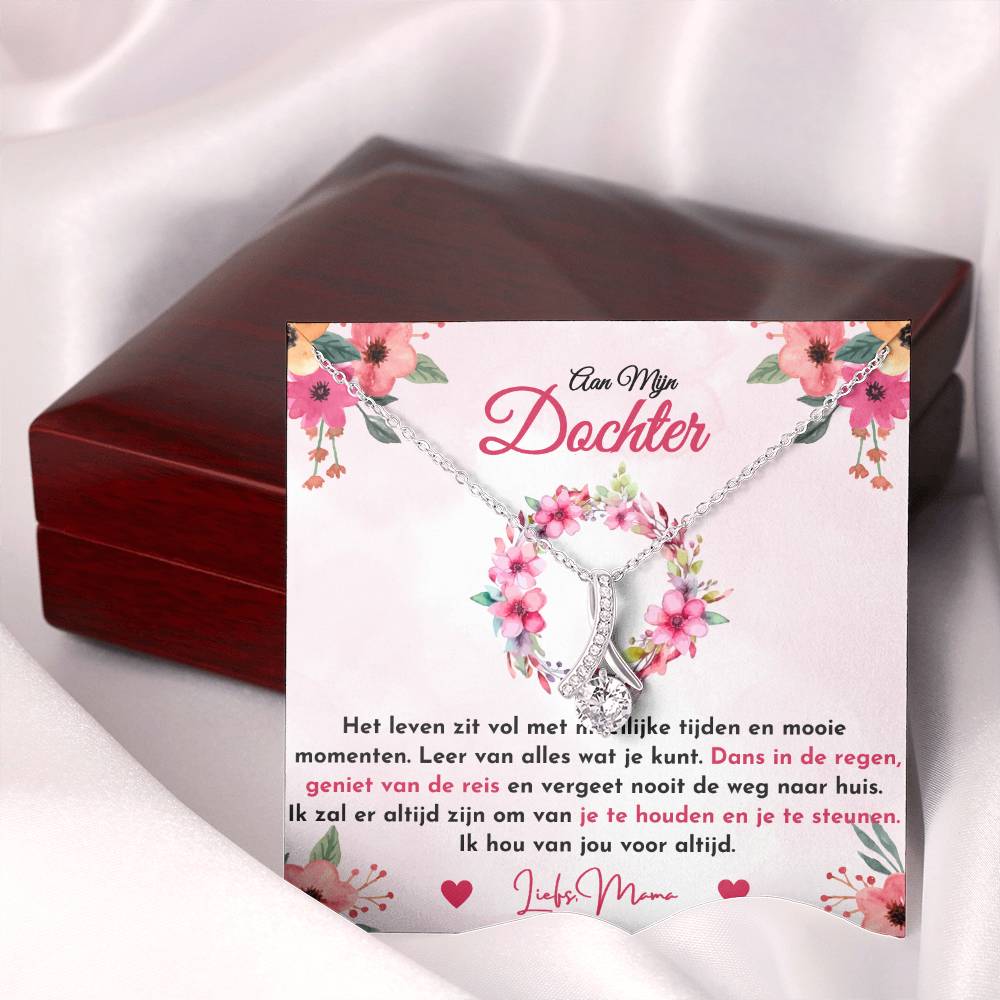 Aan Mijn Dochter - Geniet van de rit - Alluring Schoonheid Ketting - CustomLove.nl