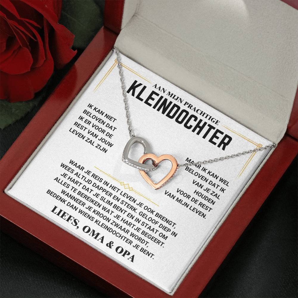 Aan Mijn Kleindochter - Harten Ketting - Liefs Oma - CustomLove.nl