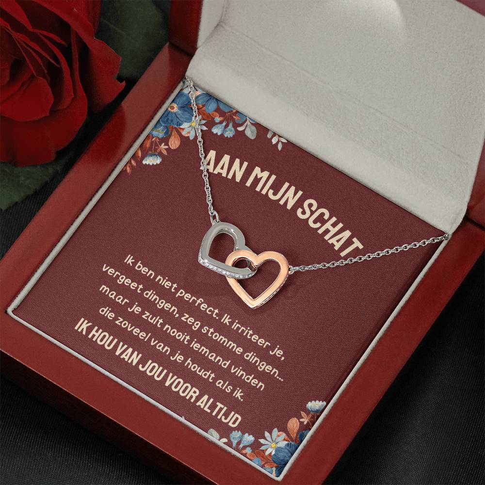 Aan Mijn Schat - Harten ketting - CustomLove.nl
