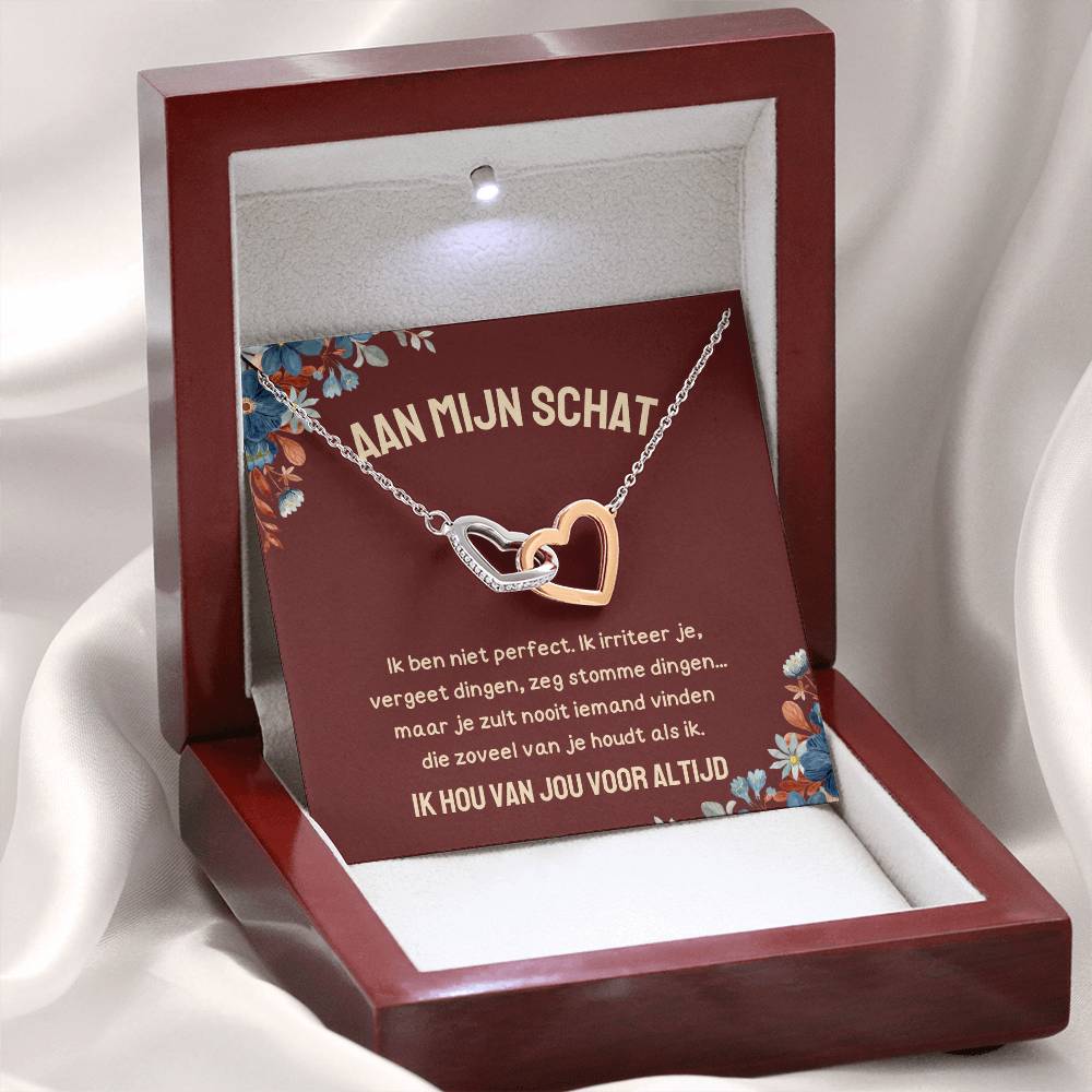 Aan Mijn Schat - Harten ketting - CustomLove.nl