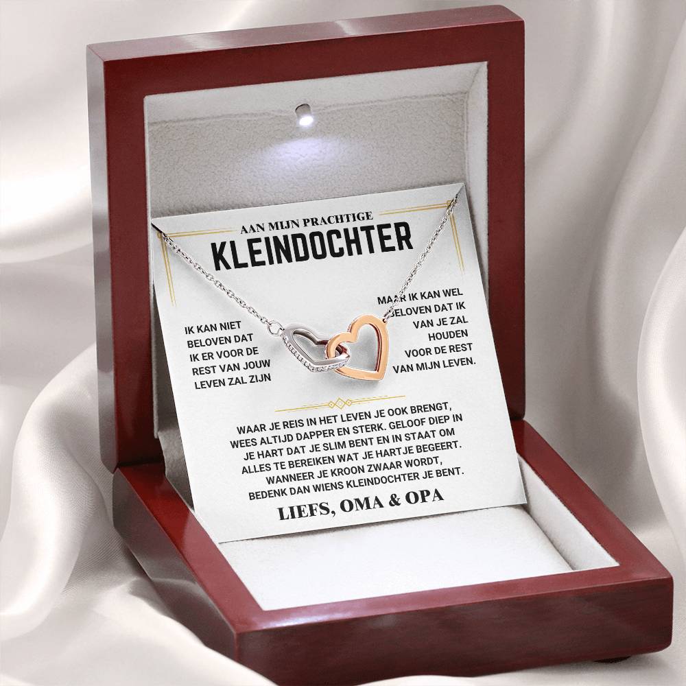 Aan Mijn Kleindochter - Harten Ketting - Liefs Oma - CustomLove.nl
