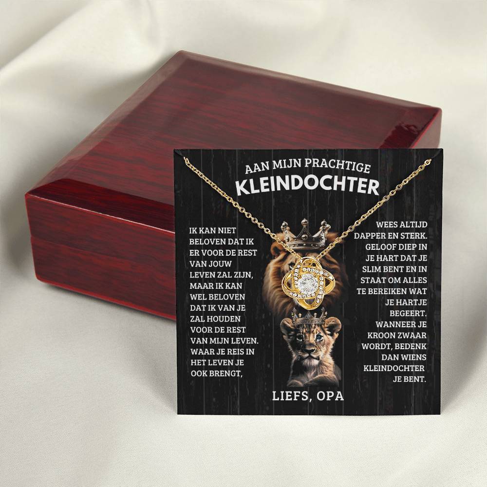 Aan Mijn Kleindochter - Oude Leeuw En Welp - Liefs Opa - CustomLove.nl