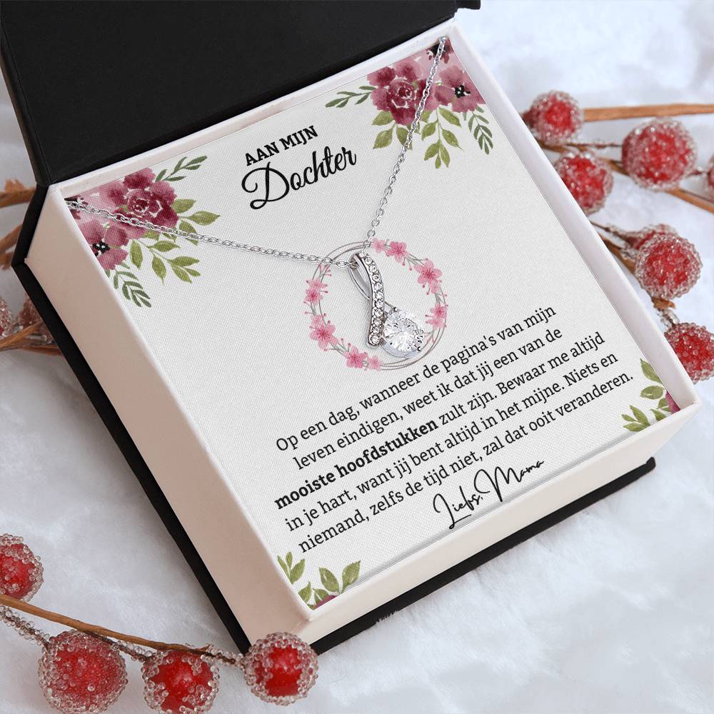 Aan Onze Dochter - Houd me in je hart - Alluring Schoonheid Ketting - CustomLove.nl