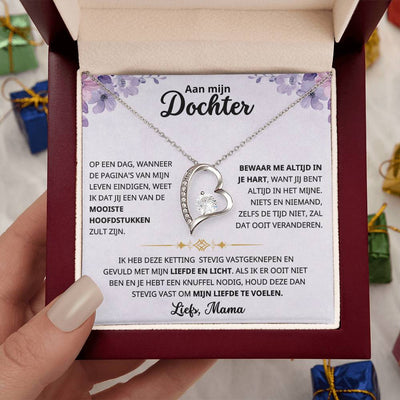 Aan Mijn Dochter - Mijn liefde en licht - Hart ketting - CustomLove.nl