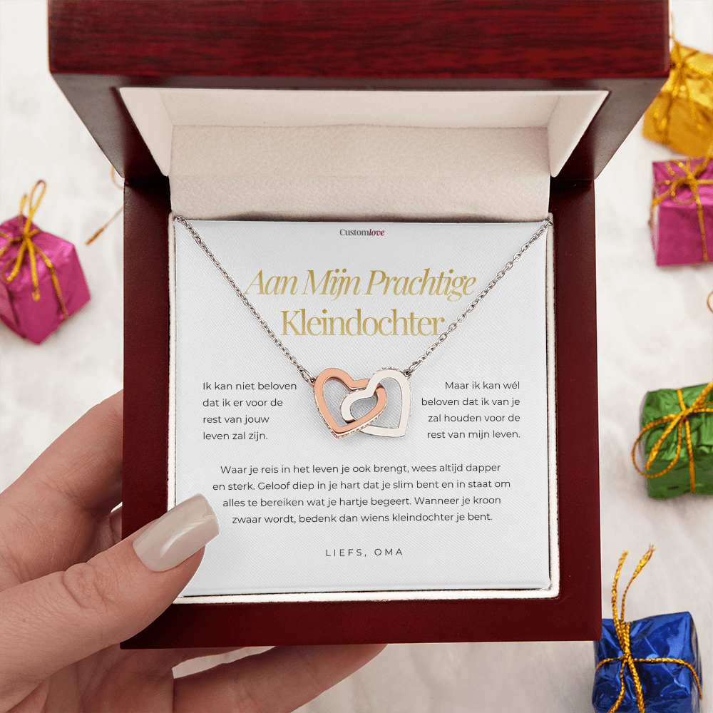 Aan Mijn Kleindochter - Harten Ketting - Van Oma