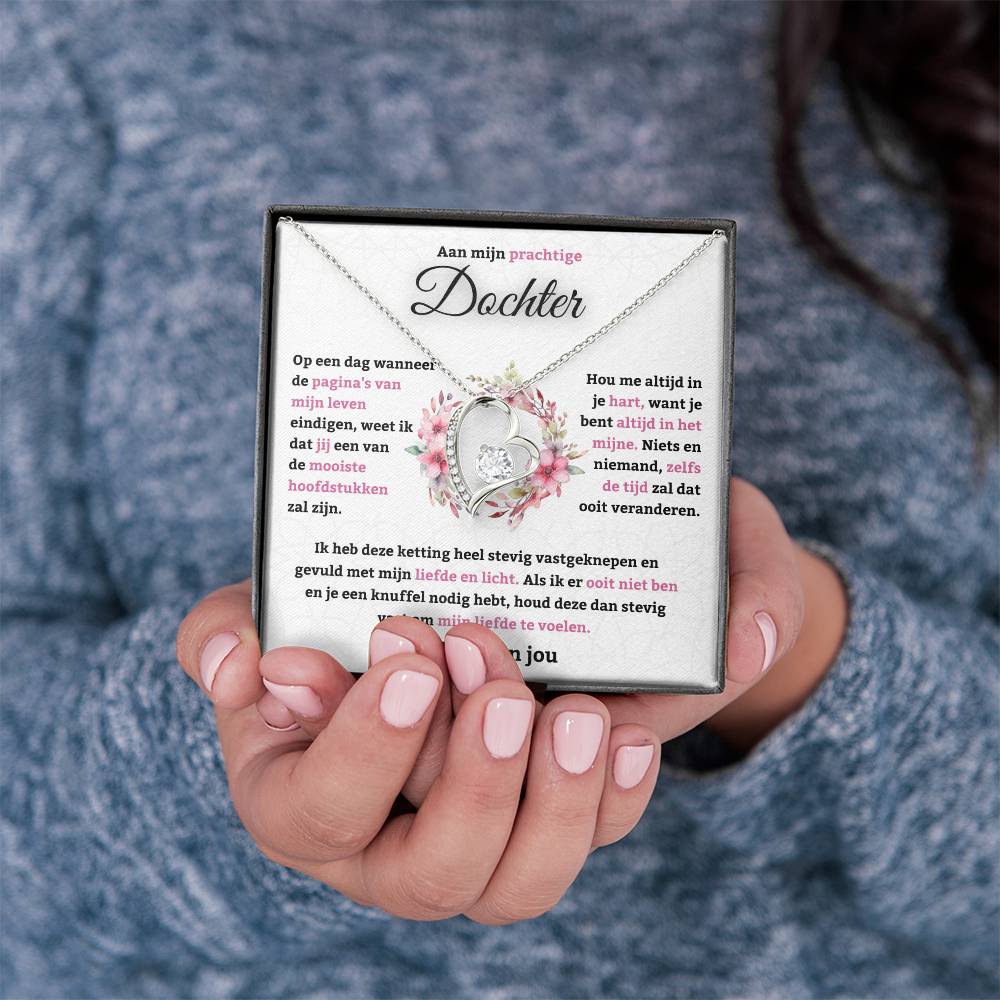 Aan Mijn Dochter - Ik hou van jou - Hart Ketting - CustomLove.nl
