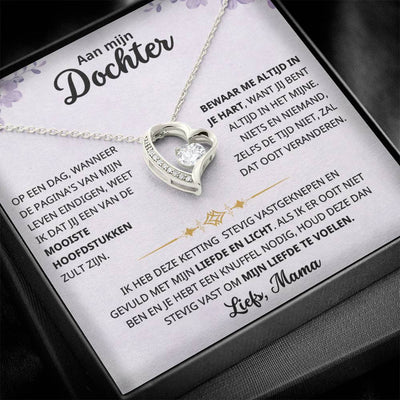 Aan Mijn Dochter - Mijn liefde en licht - Hart ketting - CustomLove.nl