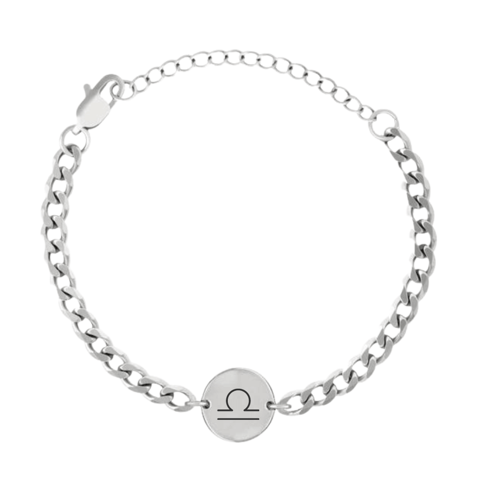 Gegraveerde Sterrenbeeld Coin Armband