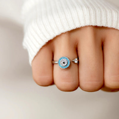 Aan Mijn Dochter | Boze Oog Fidget Ring - CustomLove.nl