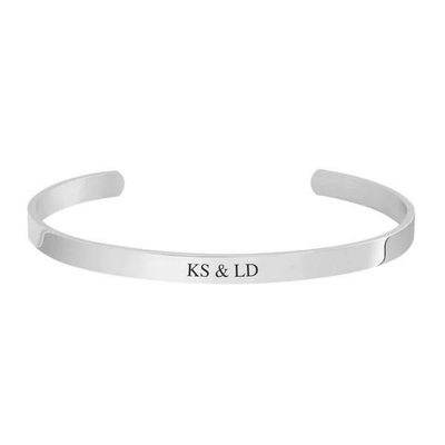 Gegraveerde Bangle Met Initialen - CustomLove.nl