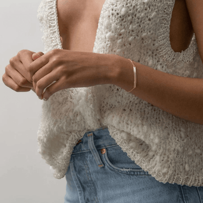Gegraveerde Dames Armband Met Romeinse Cijfers - CustomLove.nl