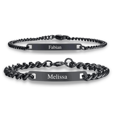 Gepersonaliseerde Armbanden voor Koppels - CustomLove.nl