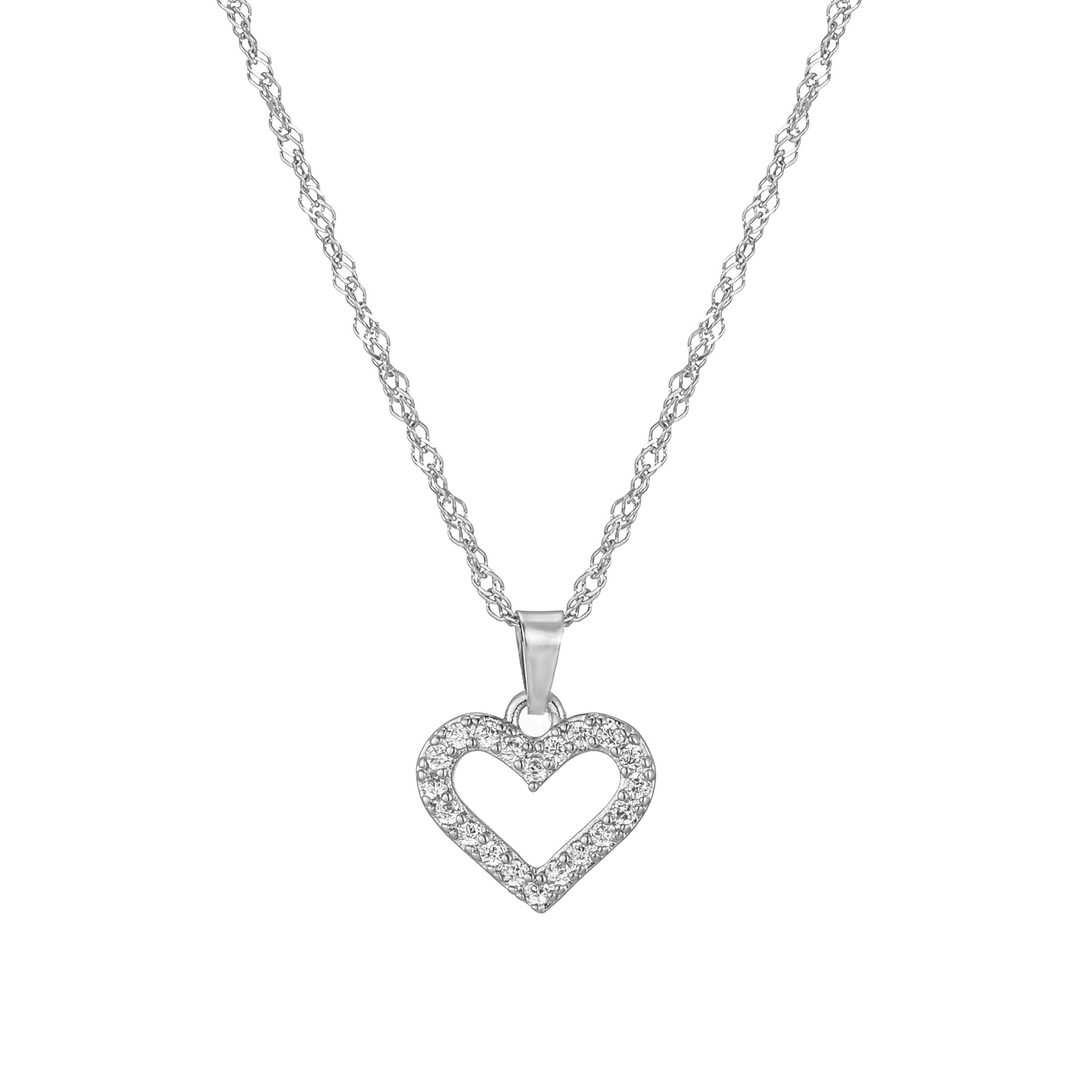 Letter Ketting met Zirkonia